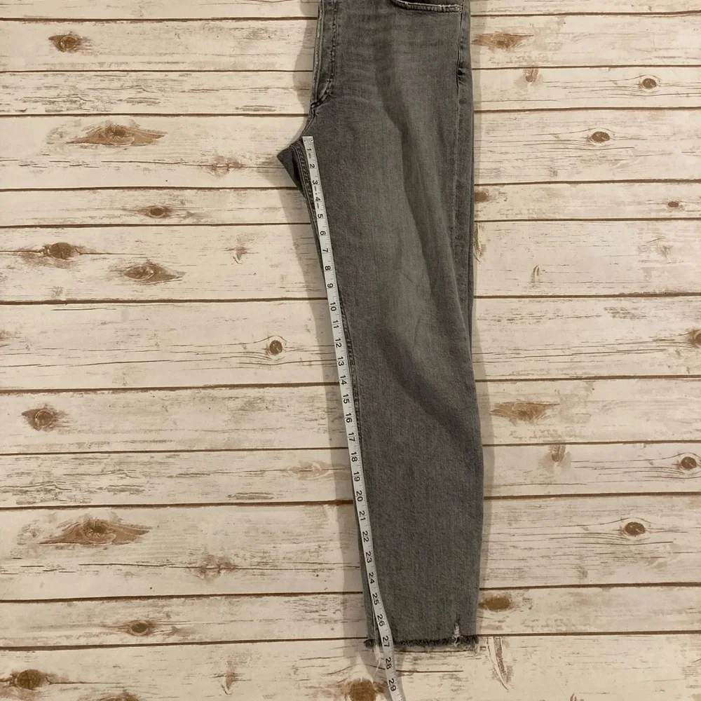 AGOLDE Nico High Rise Slim Risk Gray Wash Jeans Size 33